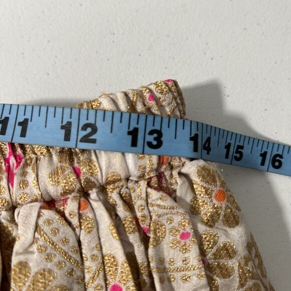 Handmade Maxi Skirt Womens 13 Large Pink‎ Gypsy Embroidered Festival - Picture 4 of 6